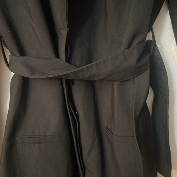 Zara black dress/coat button down size S lightweight - Picture 5 of 13